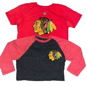 Fanatics NHL Chicago Blackhawks Kane and 3/4 sleeve T-shirts Size Small